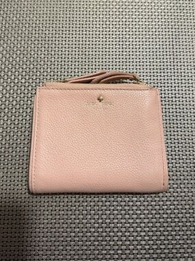 Kate Spade Malea Larchmont Blush Pink Compact Leather Wallet